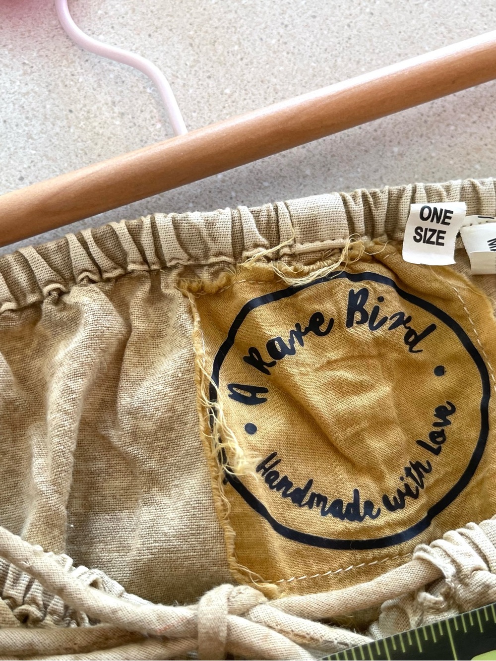 NEW never worn - A Rare Bird Boho Wide Leg Embroidered Genie Pants in Beige - Picture 4 of 6